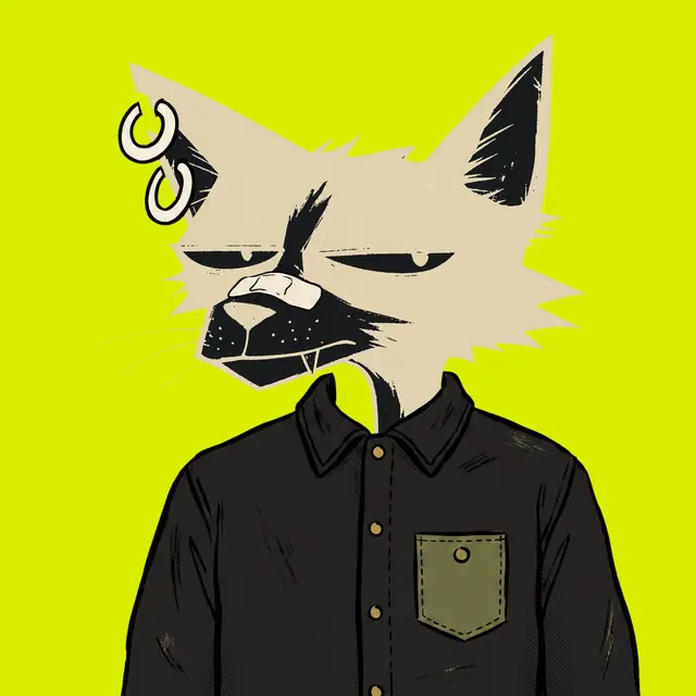 Broker #1794, a screenprinted alley cat.