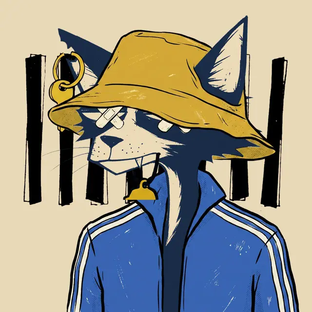 Broker #1806, a screenprinted alley cat.
