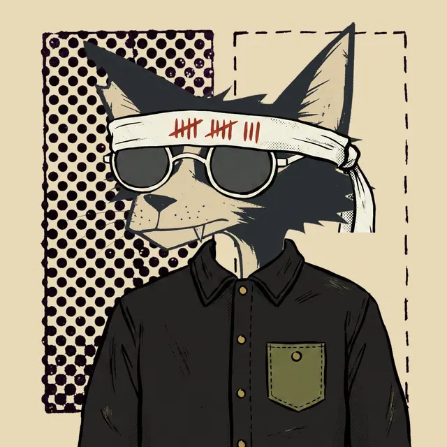 Broker #0181, a screenprinted alley cat.
