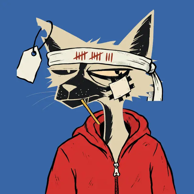 Broker #1810, a screenprinted alley cat.