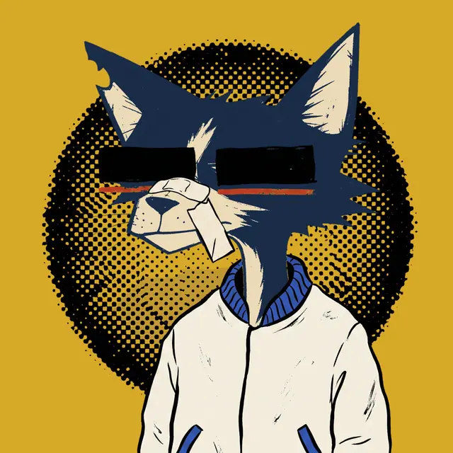 Broker #1817, a screenprinted alley cat.