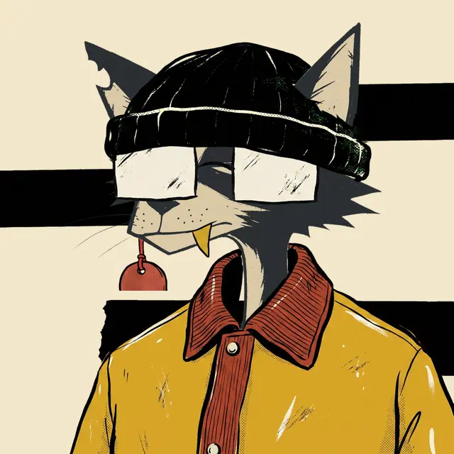Broker #1824, a screenprinted alley cat.