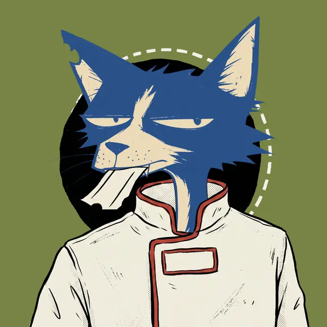 Broker #1828, a screenprinted alley cat.