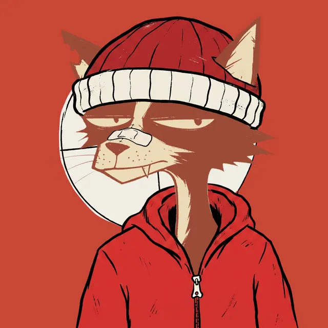 Broker #1834, a screenprinted alley cat.