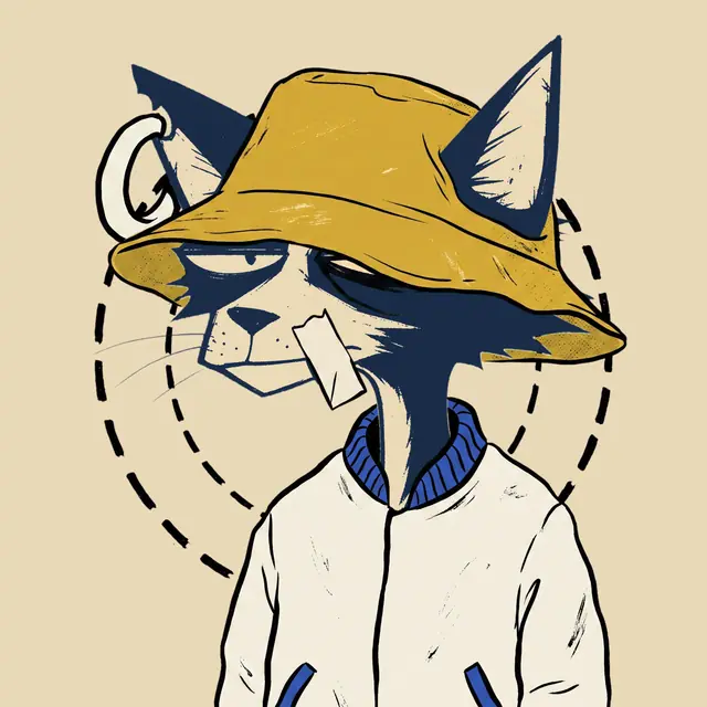 Broker #1835, a screenprinted alley cat.