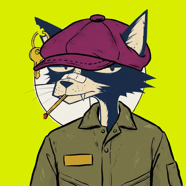 Broker #1839, a screenprinted alley cat.