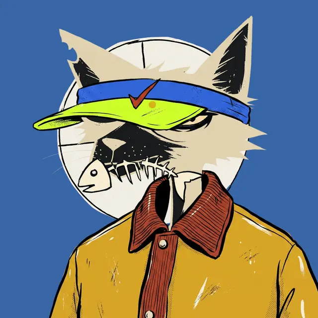 Broker #0184, a screenprinted alley cat.