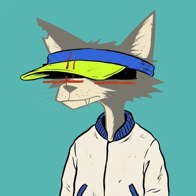 Broker #1842, a screenprinted alley cat.