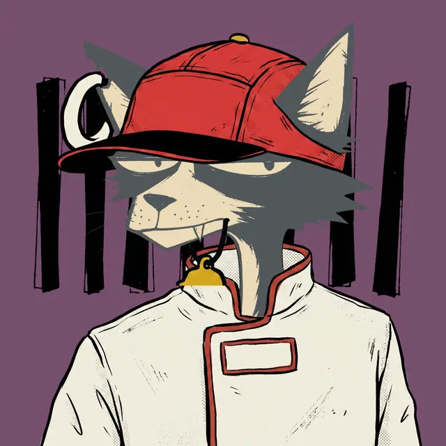 Broker #1844, a screenprinted alley cat.