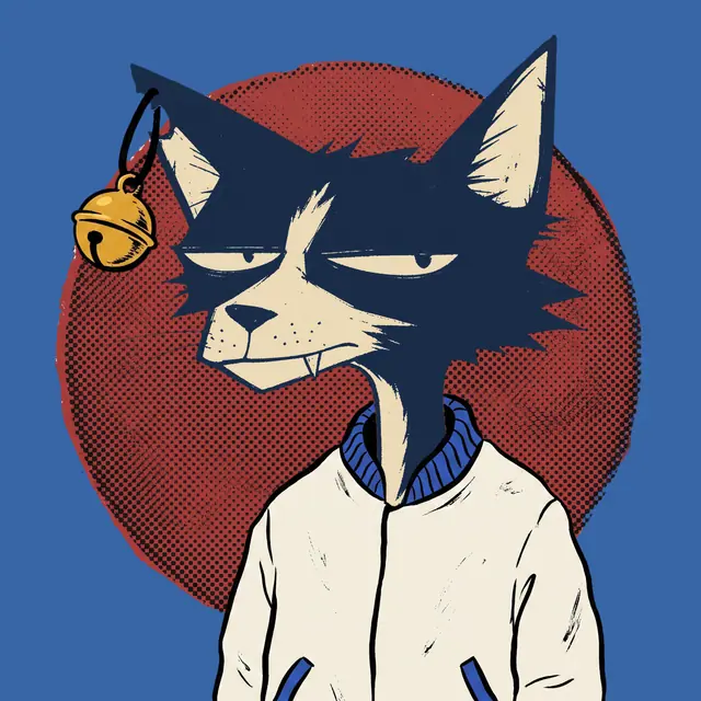 Broker #1847, a screenprinted alley cat.