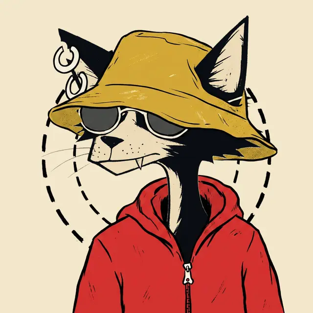 Broker #1853, a screenprinted alley cat.