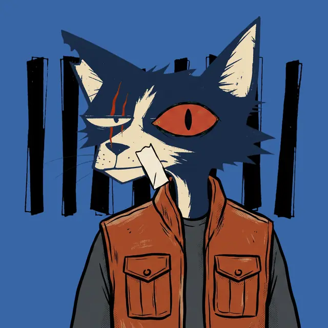 Broker #1855, a screenprinted alley cat.