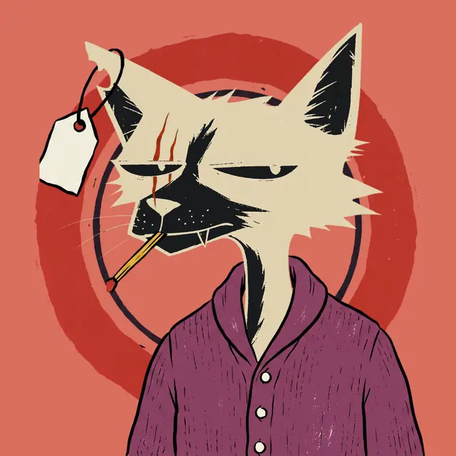 Broker #1873, a screenprinted alley cat.