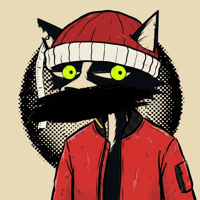 Broker #1878, a screenprinted alley cat.