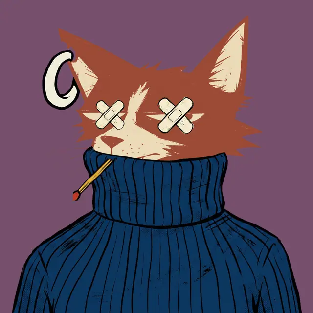 Broker #0188, a screenprinted alley cat.