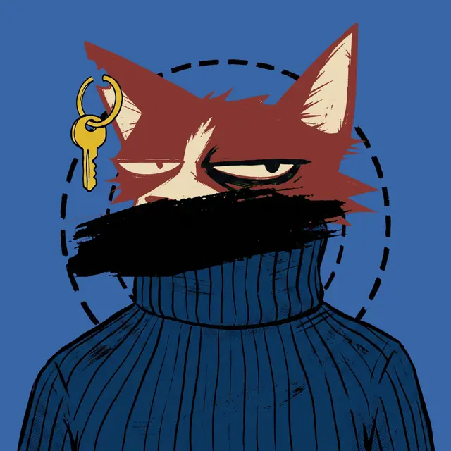 Broker #1881, a screenprinted alley cat.