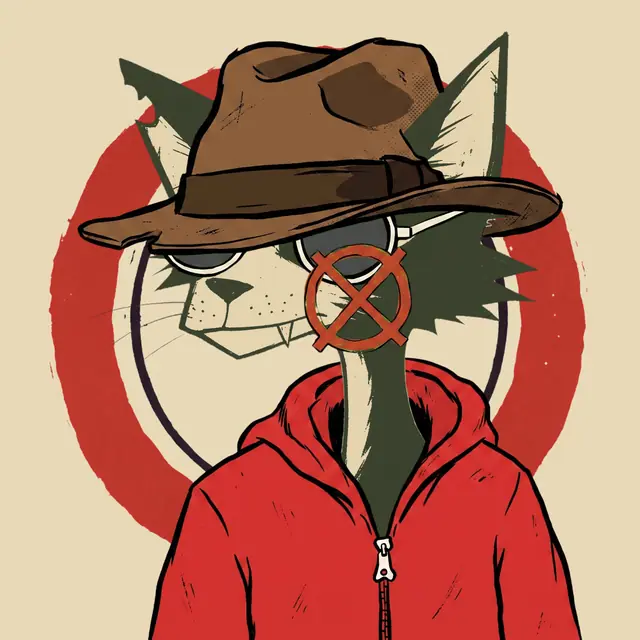 Broker #1887, a screenprinted alley cat.
