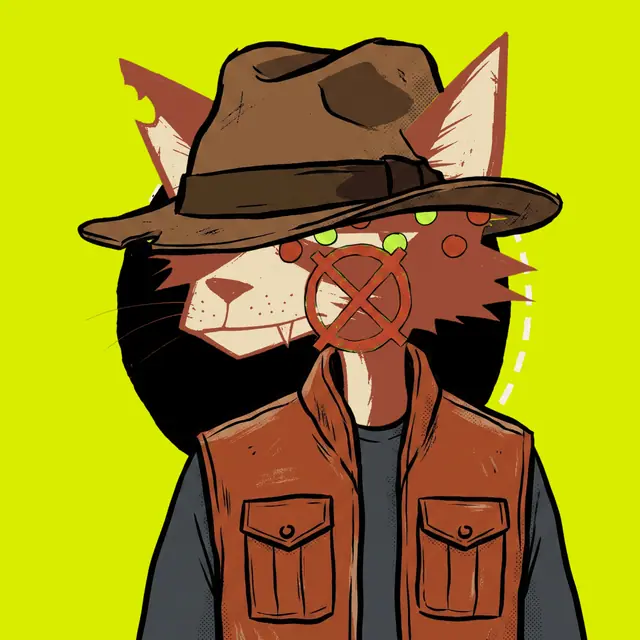 Broker #1903, a screenprinted alley cat.
