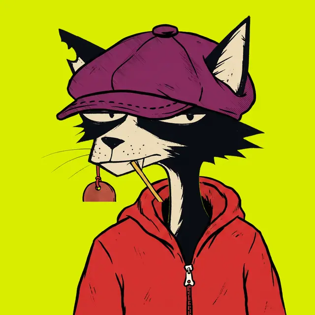 Broker #1907, a screenprinted alley cat.