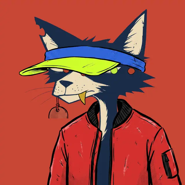 Broker #1913, a screenprinted alley cat.
