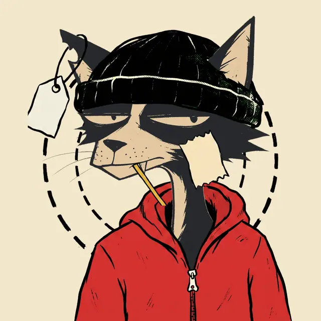 Broker #1924, a screenprinted alley cat.