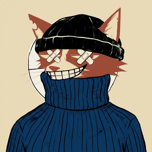 Broker #1937, a screenprinted alley cat.