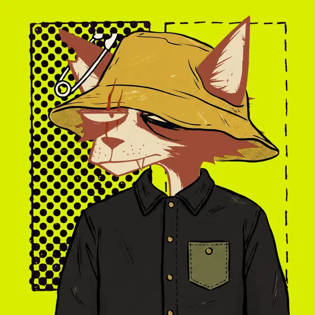 Broker #0194, a screenprinted alley cat.