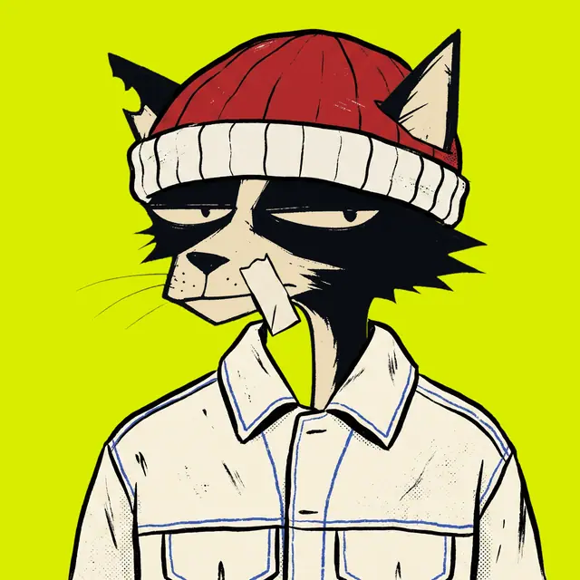 Broker #1940, a screenprinted alley cat.