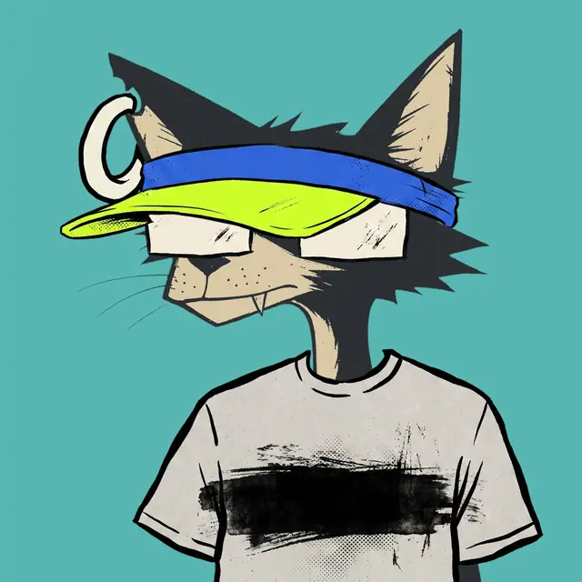 Broker #1966, a screenprinted alley cat.