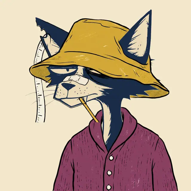 Broker #0197, a screenprinted alley cat.