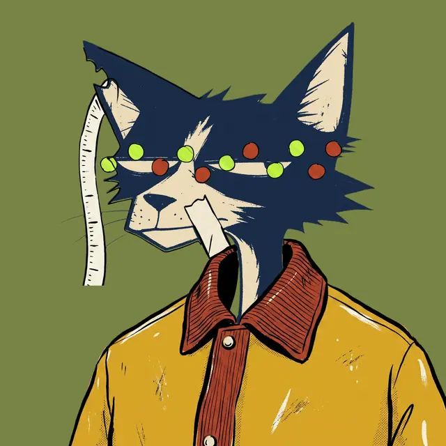 Broker #1981, a screenprinted alley cat.