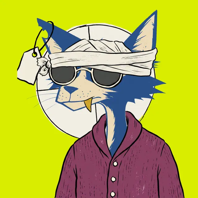 Broker #1984, a screenprinted alley cat.