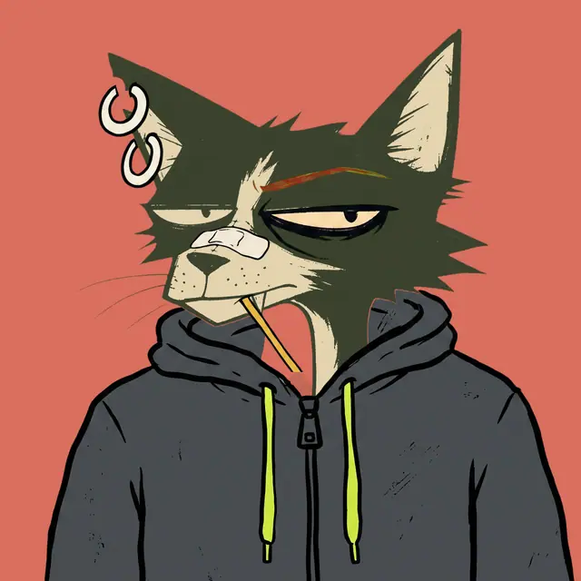 Broker #1986, a screenprinted alley cat.