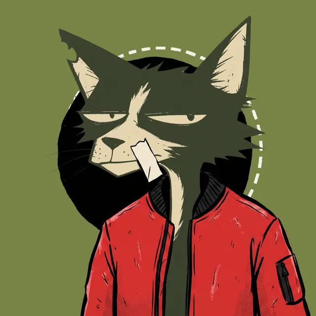 Broker #1988, a screenprinted alley cat.