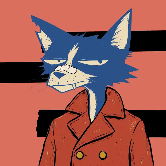 Broker #0199, a screenprinted alley cat.