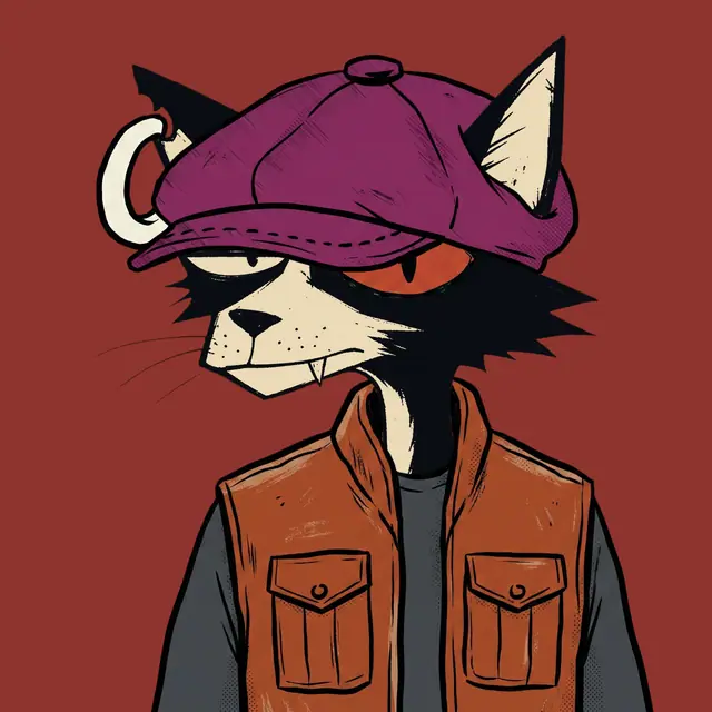 Broker #1991, a screenprinted alley cat.