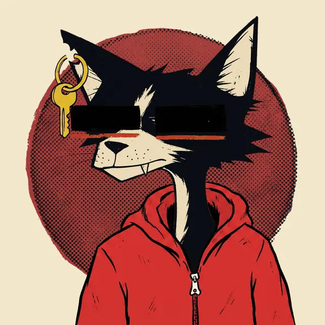 Broker #1999, a screenprinted alley cat.