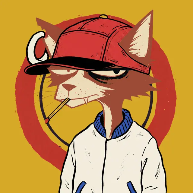 Broker #2007, a screenprinted alley cat.