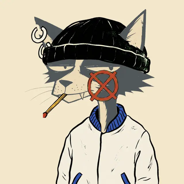 Broker #2012, a screenprinted alley cat.
