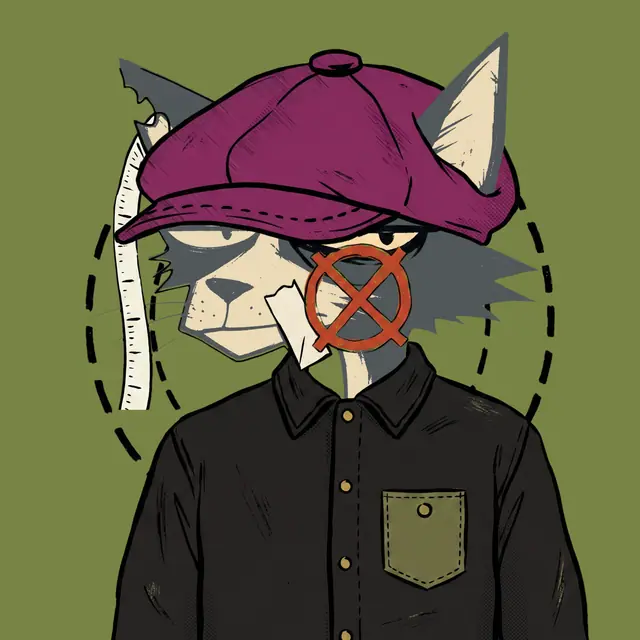 Broker #2014, a screenprinted alley cat.