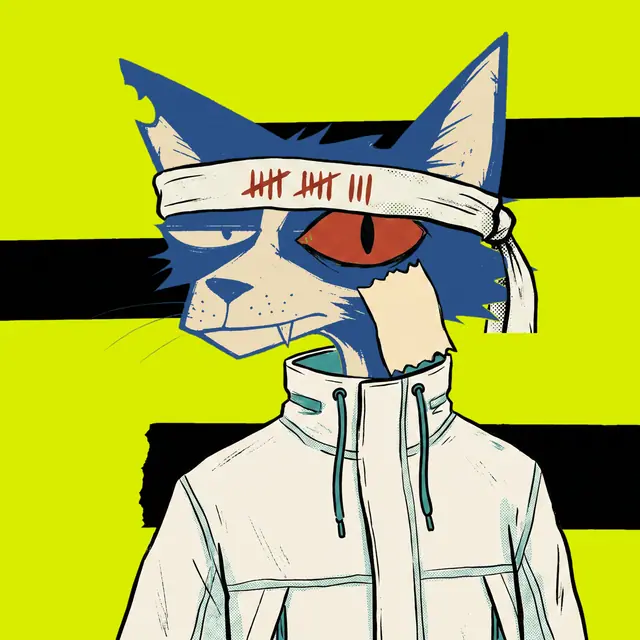 Broker #2015, a screenprinted alley cat.