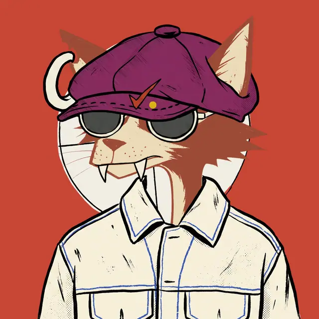 Broker #2023, a screenprinted alley cat.