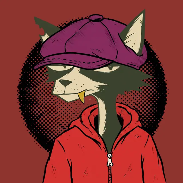 Broker #2024, a screenprinted alley cat.