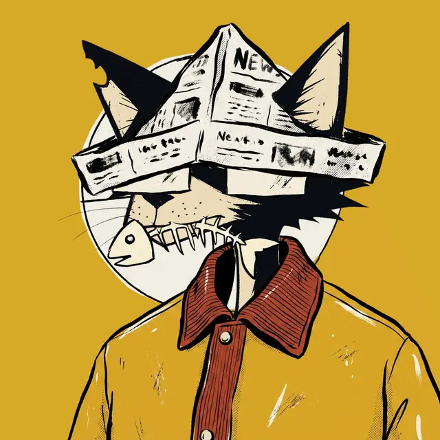 Broker #2025, a screenprinted alley cat.
