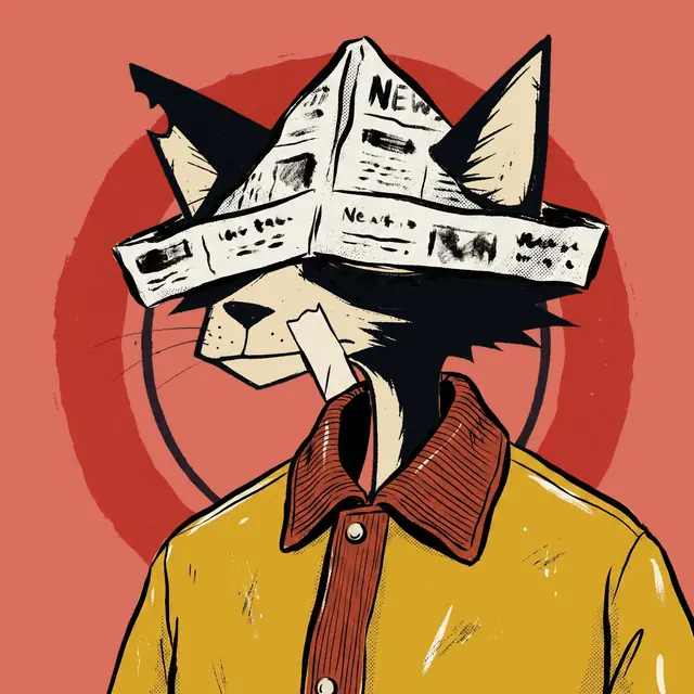 Broker #2027, a screenprinted alley cat.
