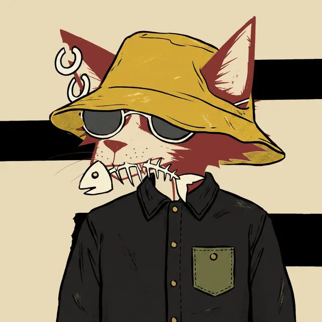 Broker #2029, a screenprinted alley cat.