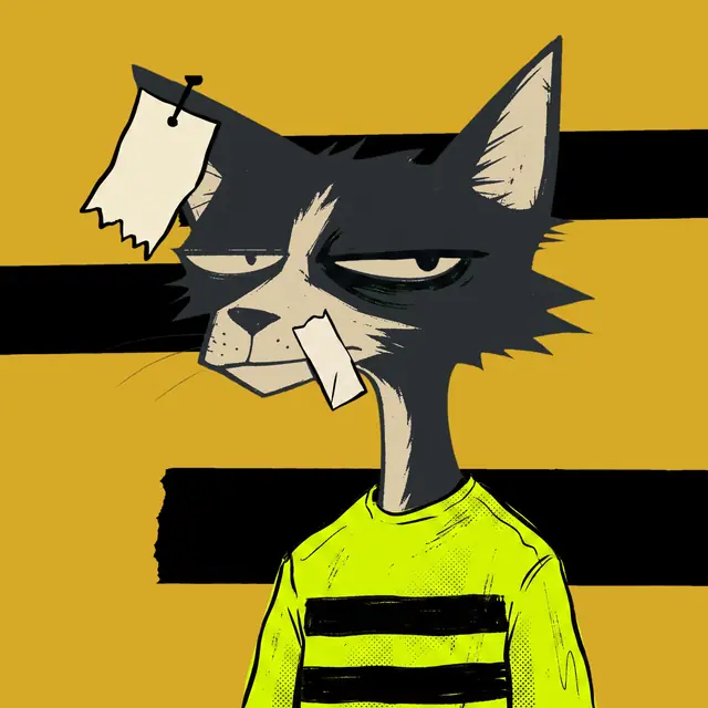 Broker #2042, a screenprinted alley cat.