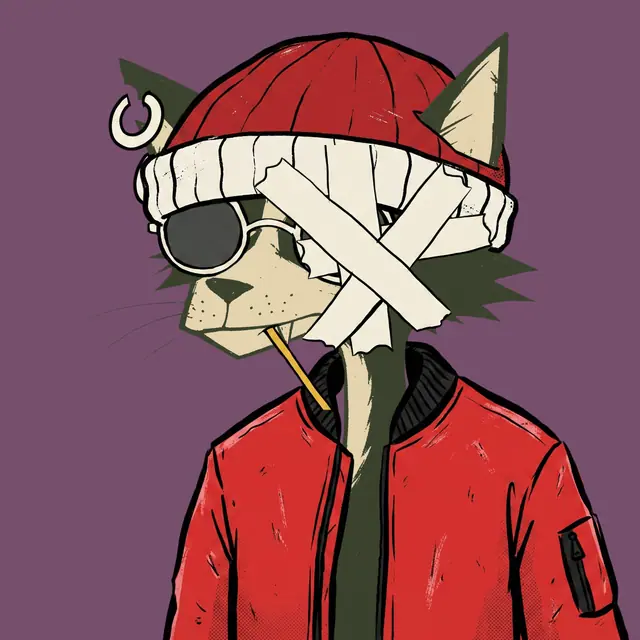 Broker #2056, a screenprinted alley cat.