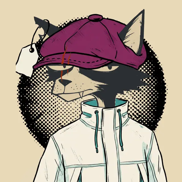 Broker #2057, a screenprinted alley cat.