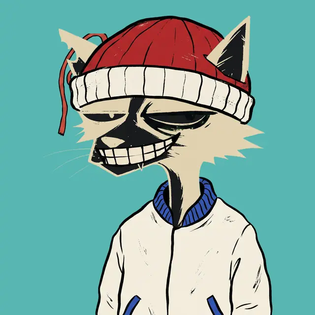 Broker #0206, a screenprinted alley cat.